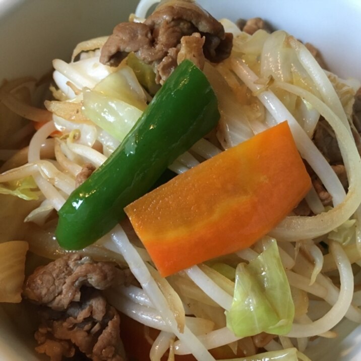 余った焼きそばの素☆即席野菜炒め